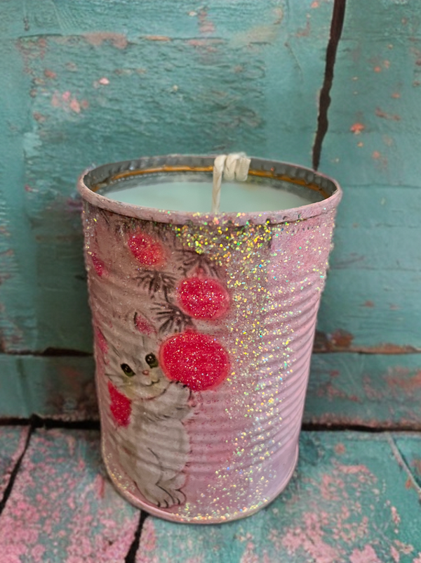 Handmade Vintage Style Holiday Art-Scented Candles