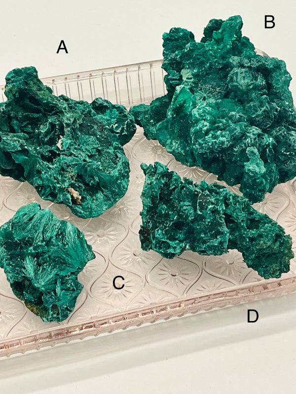 Natural Fibrous Malachite