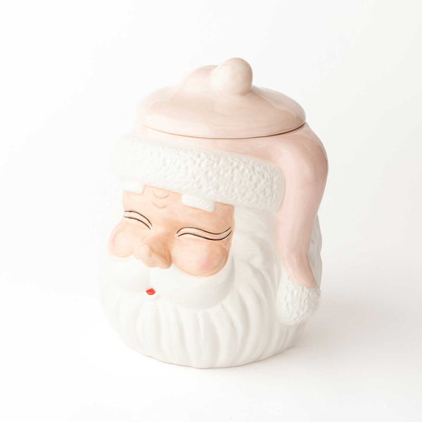 8 Oak Lane - Pink Santa Cookie Jar