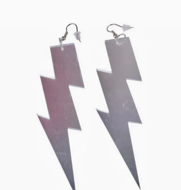 80’s Retro Lightening Bolt Earrings