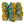 Turquoise and Yellow Sinuata Flower with White Sage-Smudge Bundle