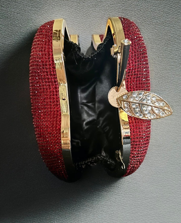 Rhinestone Handmade Bags-Grape and Apple