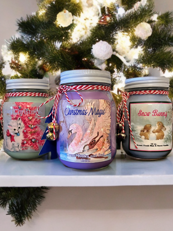 Handmade Holiday Scented Candles-16oz