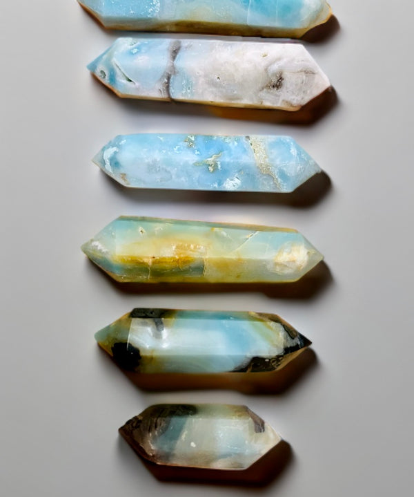 Natural Amazonite Double Terminated Point Crystals