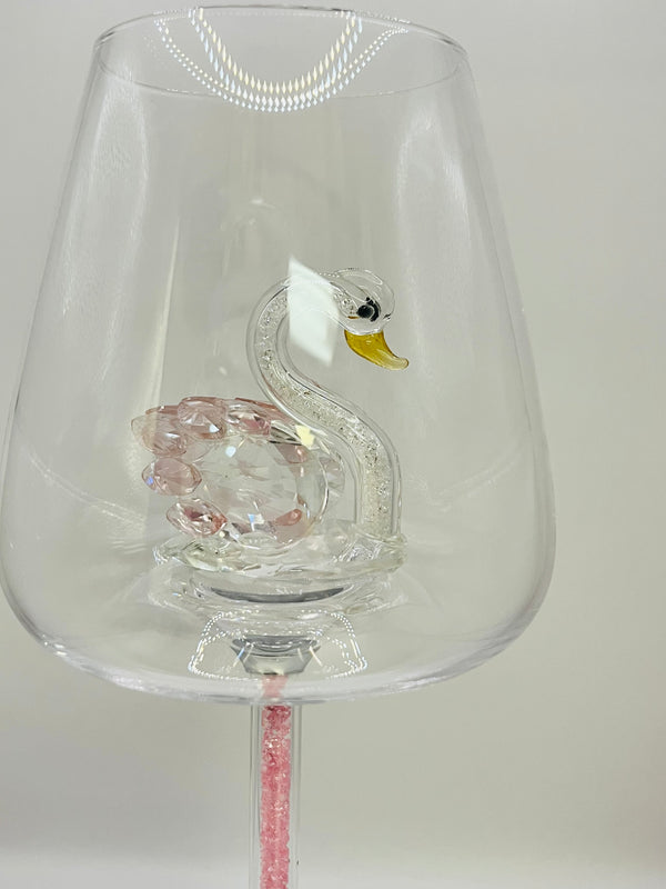 Luxury Crystal Swan Wine Glass