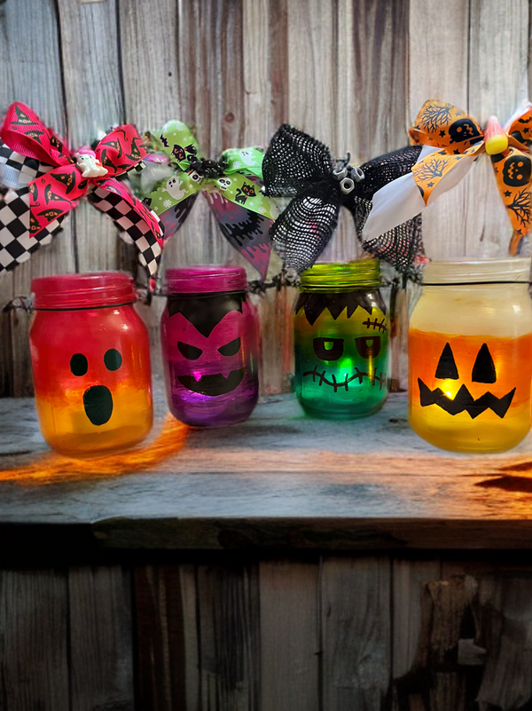 Halloween Lanterns-Handmade and Painted