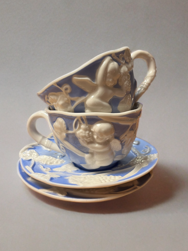 Rococo Tea Set-Cherubs