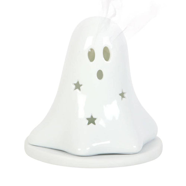 Halloween Ghost Tealight & Incense Cone Holder