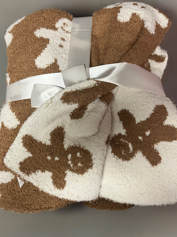 Blanket-Luxury Holiday Teddy Bear Fleece-Reversible