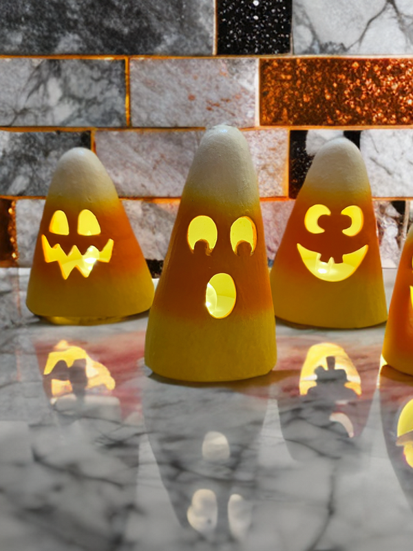 Surprised Candy Corn Luminary