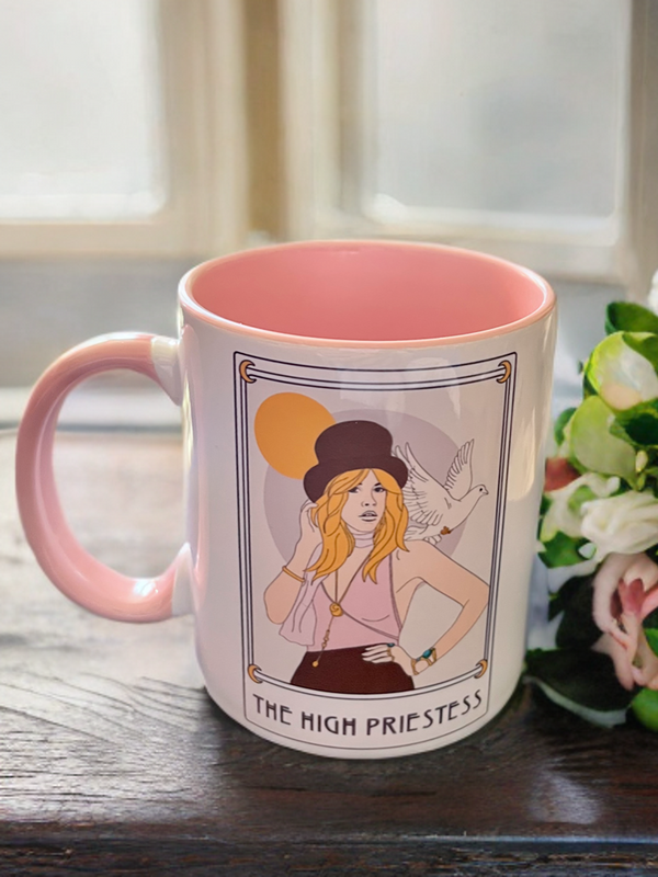 Retro Stevie High Priestess Tarot Mug