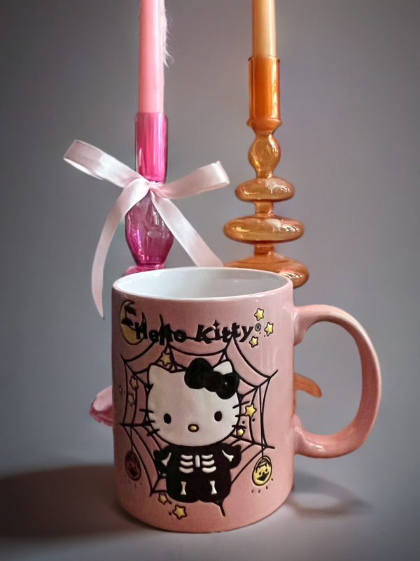 Hello Kitty Skeleton Web-Wax Resist 20oz Ceramic Mug