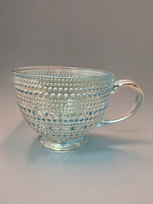 Dotted Hobnail Glass Mug-13.5 oz