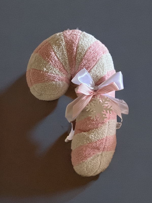 PINK Candy Cane Throw Pillows