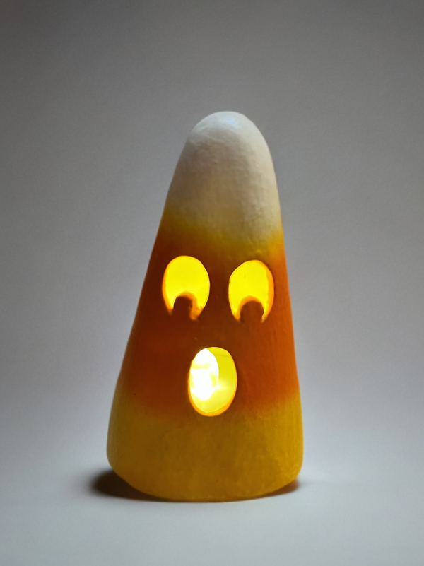 Surprised Candy Corn Luminary