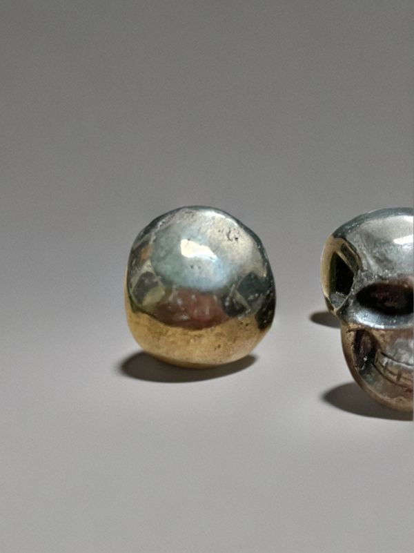 Natural Pyrite Skull Crystal Healing Energy