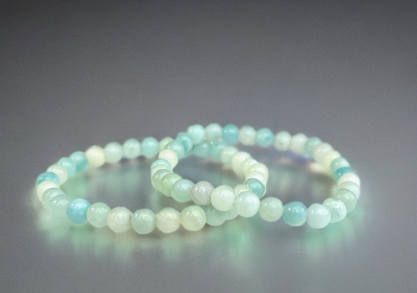 Natural Amazonite 6mm 7.5” Crystal Bracelet