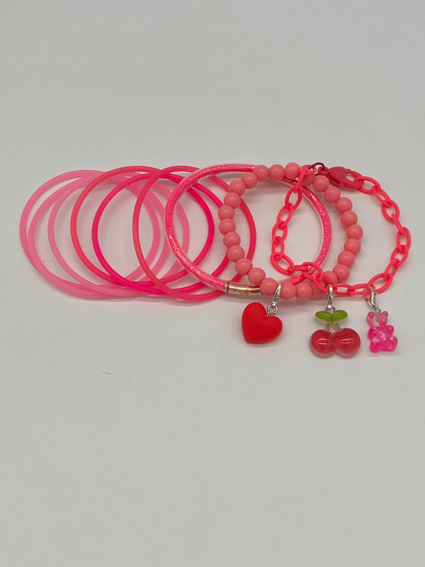 Retro Jelly/Charm Bracelet Set