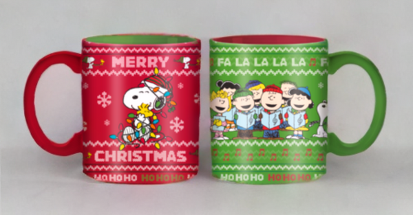 Peanuts Christmas 14oz Ceramic Mug - 2 Pack