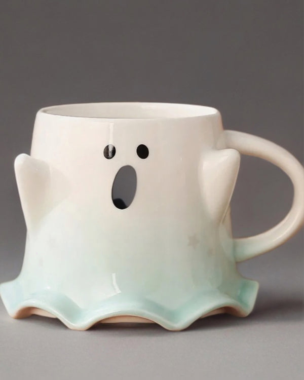 Halloween Ghost Ceramic Mugs-Pastels