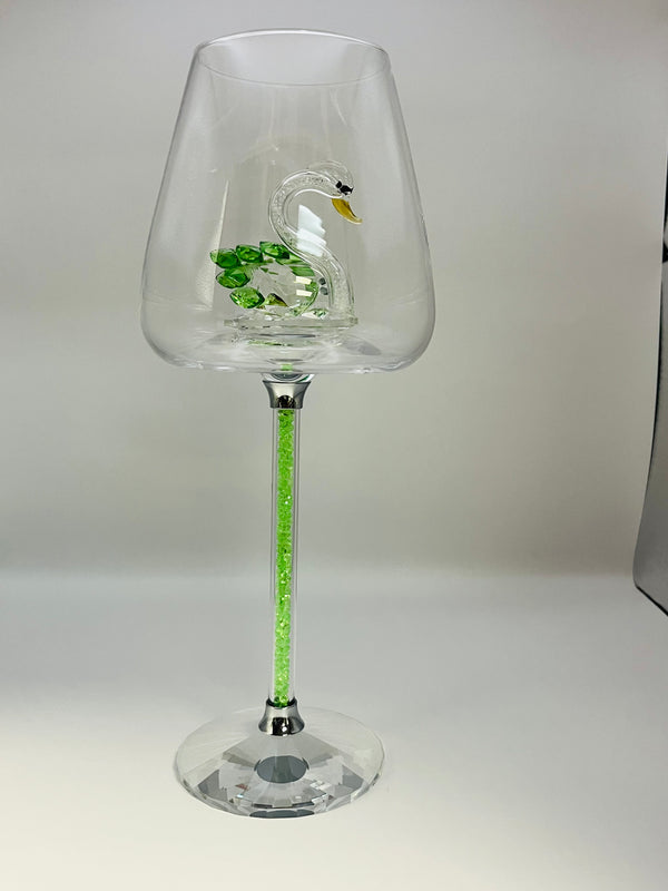 Luxury Crystal Swan Wine Glass