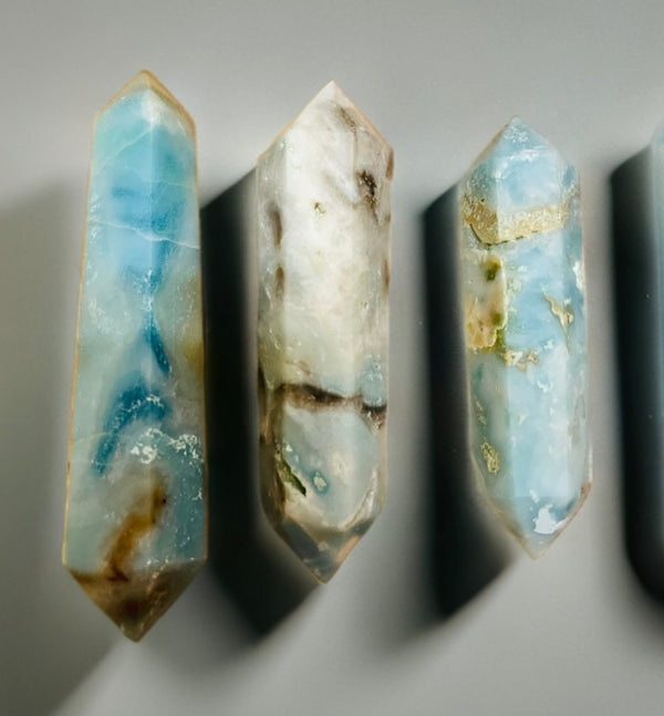 Natural Amazonite Double Terminated Point Crystals