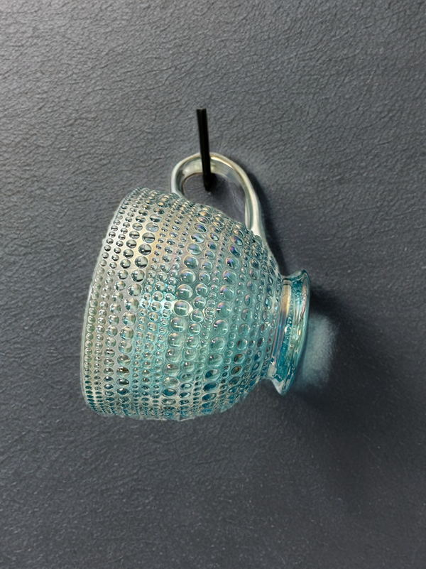 Dotted Hobnail Glass Mug-13.5 oz