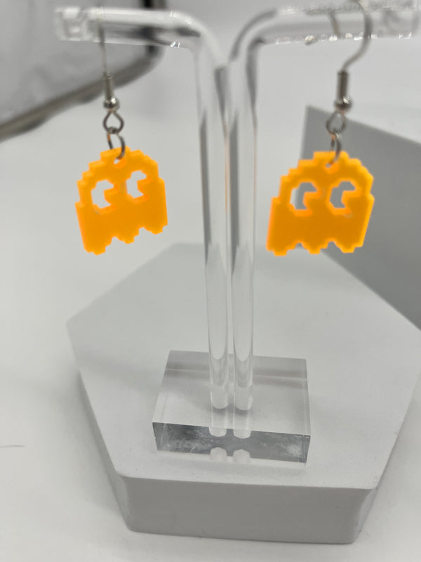 80’s Retro Pac-Man Earrings Set