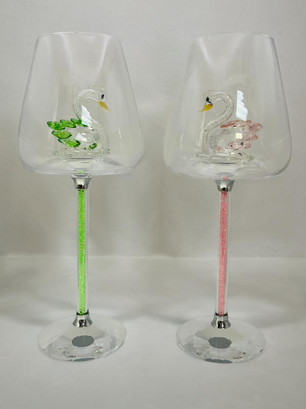 Luxury Crystal Swan Wine Glass