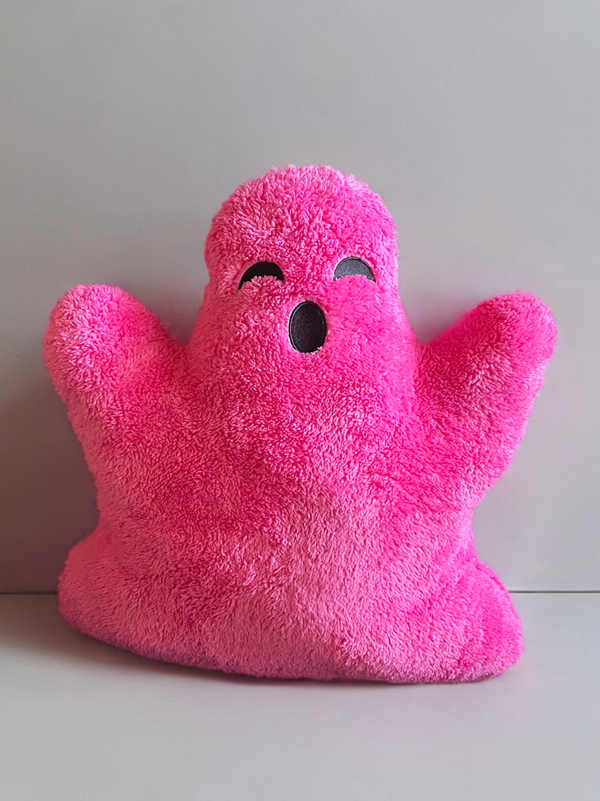 Ghost Plush Pillows-w/ Removable Bow Pin