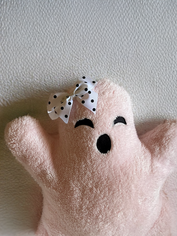 Ghost Plush Pillows-w/ Removable Bow Pin