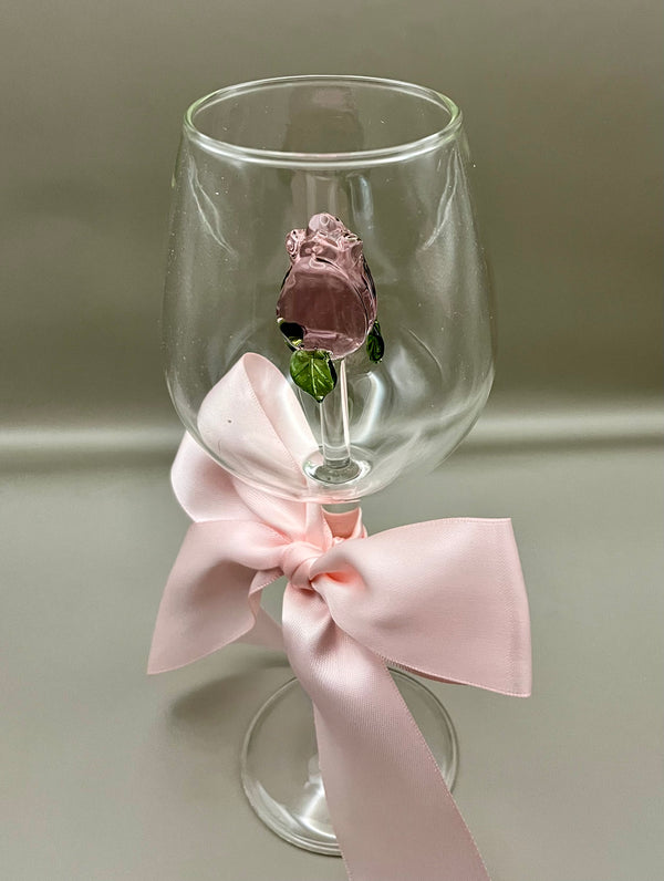 Cocktail Glass-Pink Rose