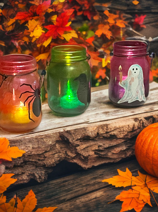 Halloween Lanterns-Handmade and Painted