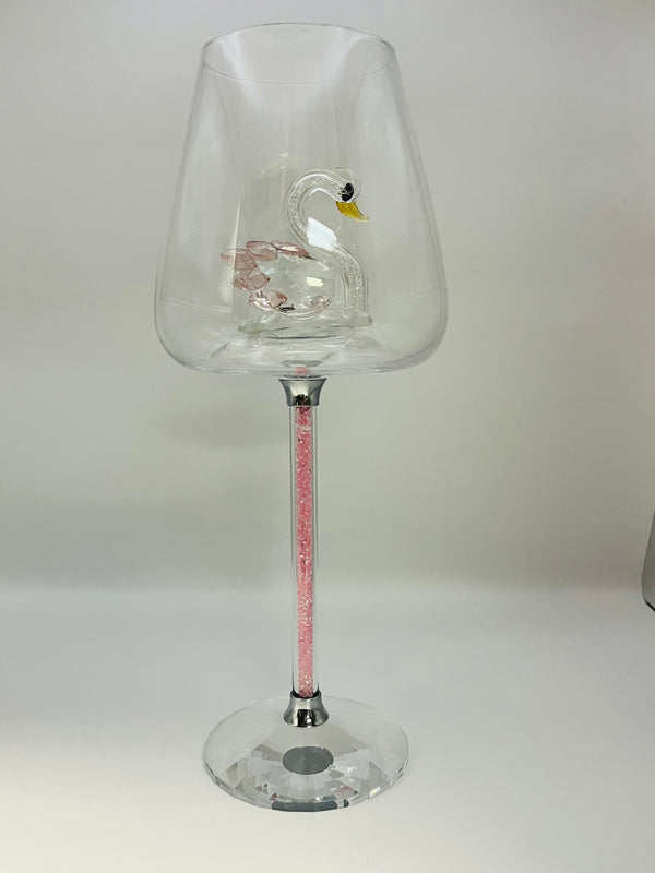 Luxury Crystal Swan Wine Glass