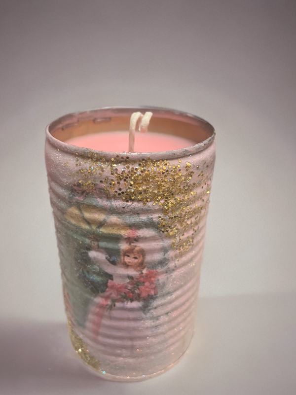 Handmade Vintage Style Holiday Art-Scented Candles