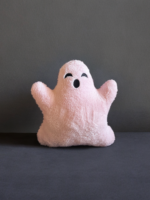 Ghost Plush Pillows-w/ Removable Bow Pin