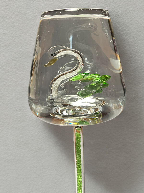 Luxury Crystal Swan Wine Glass