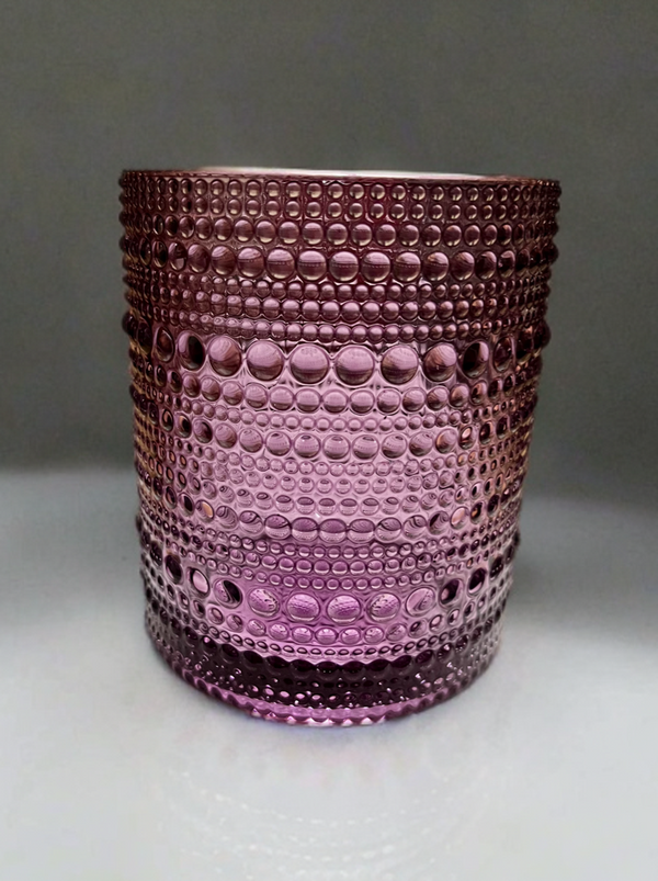 Hobnail Drinking Glasses, Purple Shades, 10 OZ