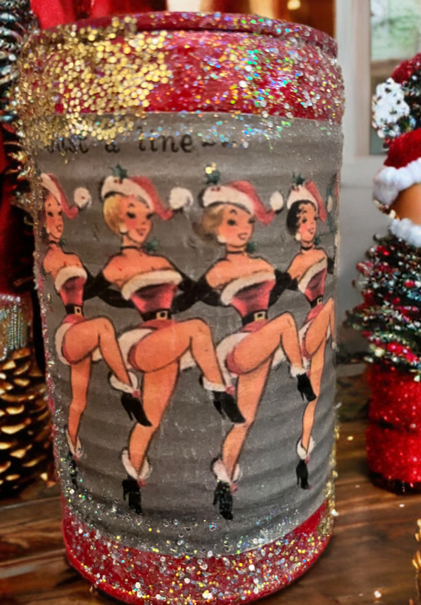 Handmade Vintage Style Holiday Art-Scented Candles