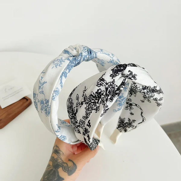 Headband-Toile de Jouy-Twist