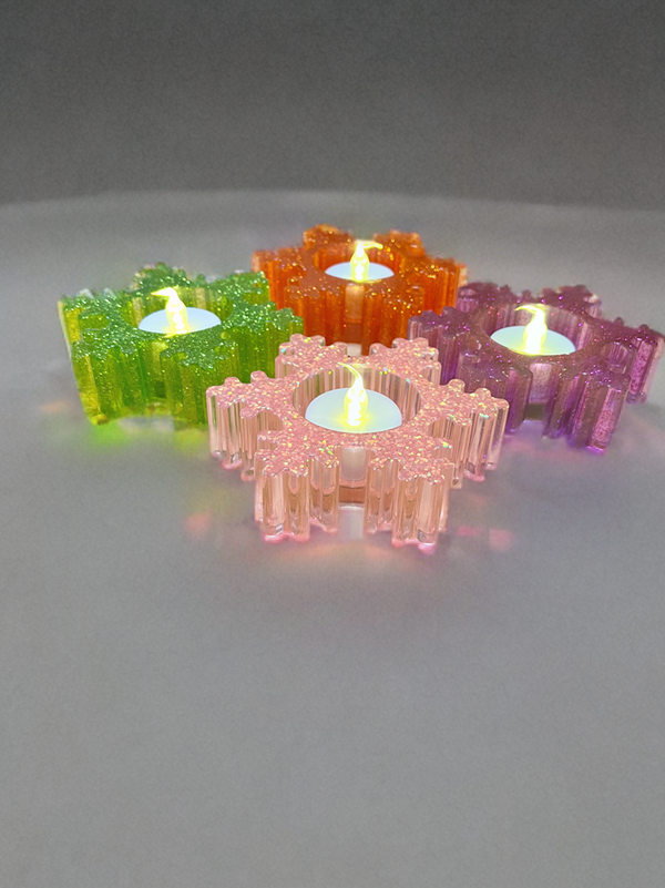 Snowflake Tea Lights Set of 4