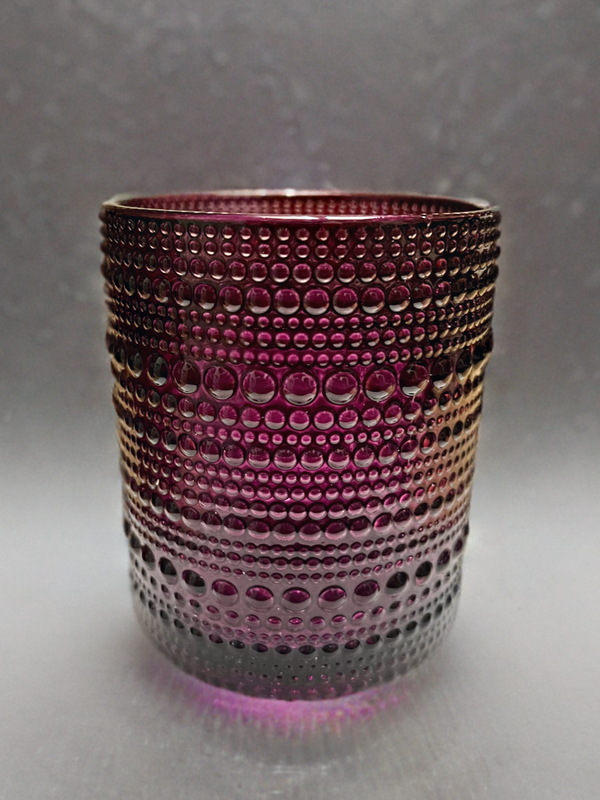 Hobnail Drinking Glasses, Purple Shades, 10 OZ