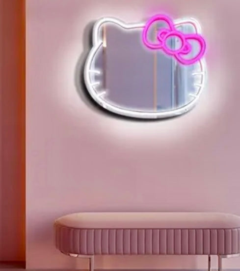 Hello Kitty-Neon Mirror