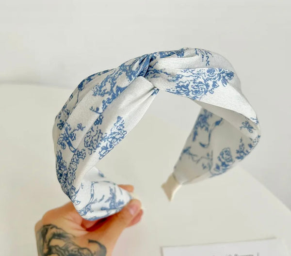 Headband-Toile de Jouy-Twist