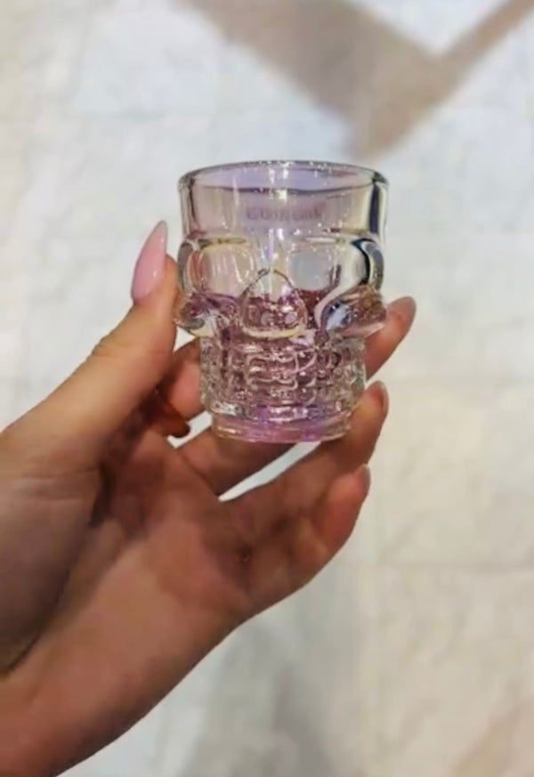 Godinger - Set of Six Luster Skull Shot Glasses