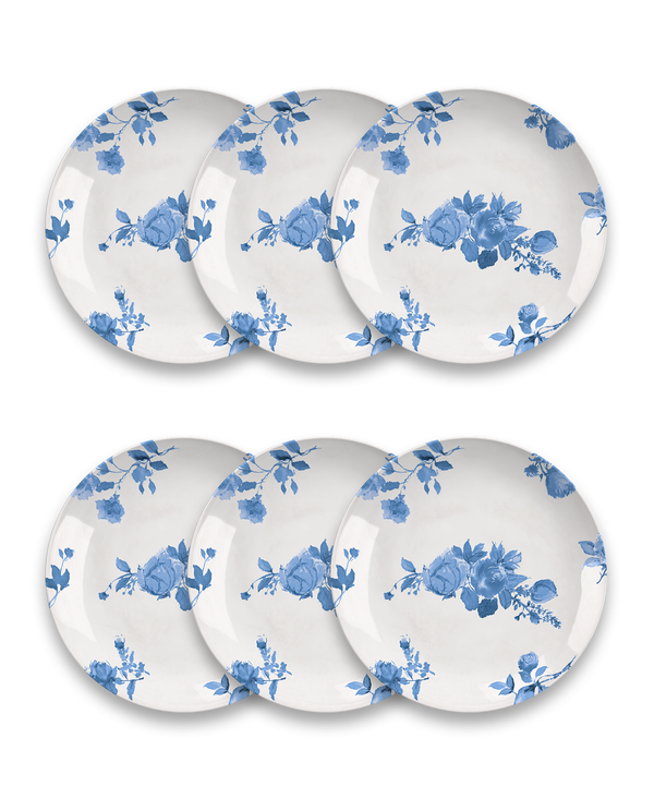 Cottage Blue Rose-Dinnerware-Melamine