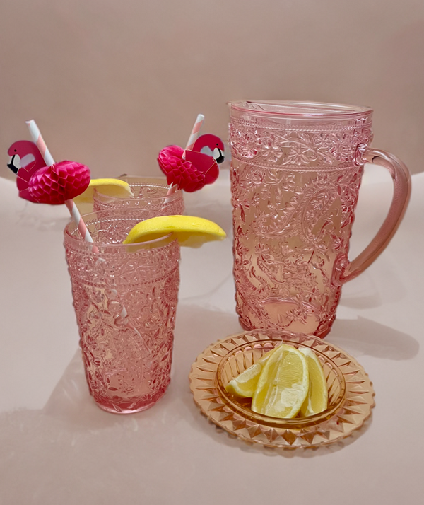 Paisley Acrylic Pitcher and Cups