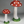 Glitter Mushroom Figurine Set