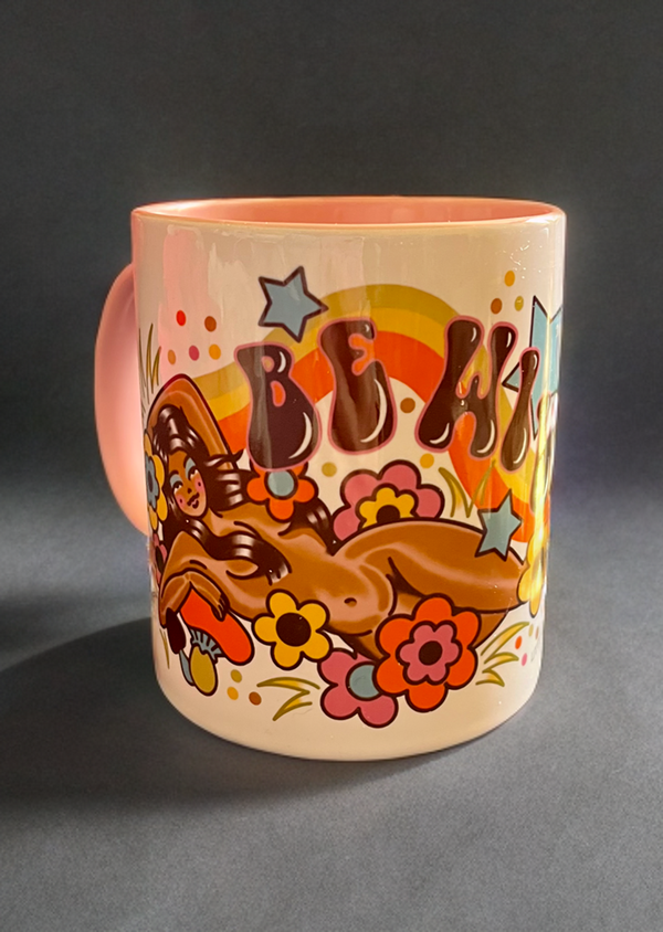 Retro Be Wild Pink Mug