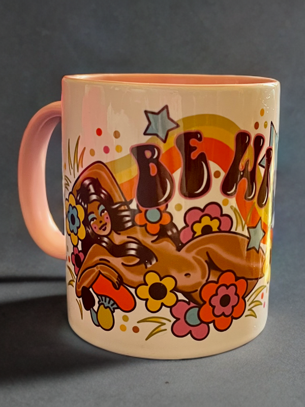 Retro Be Wild Pink Mug